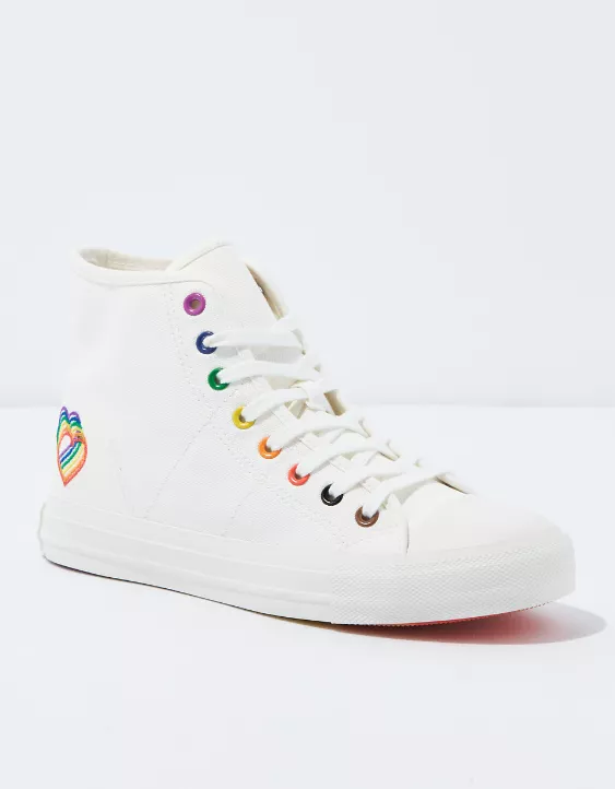AE Pride Canvas High-Top Sneaker