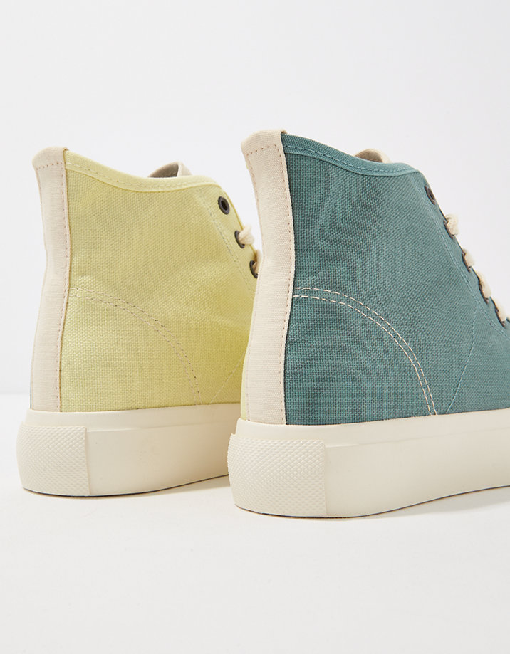 AE Colorblock Canvas High Top Sneaker