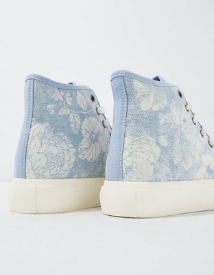 AE Floral Canvas High Top Sneaker