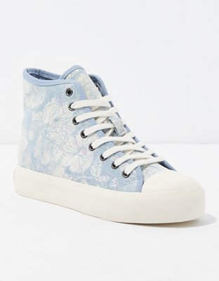 AE Floral Canvas High Top Sneaker