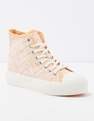 Platform high top on sale sneakers