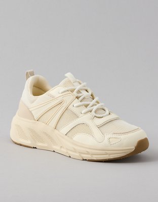 Women's Trainers, White, Chunky & Leather Sneakers