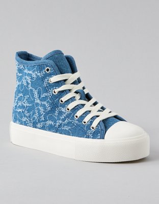 AE Denim Daisy Platform High-Top Sneaker