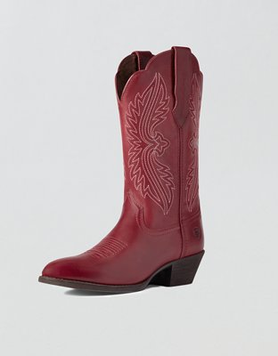 Женские ботинки Ariat Heritage Stretch R Toe Western Boot, цвет: Красный — фото 5