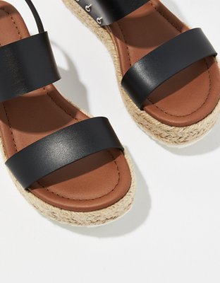 two strap platform sandals