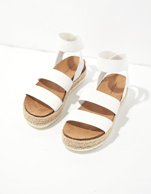 AE Double Strap Espadrille Flatform