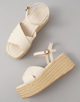 Женские сандалии American Eagle AE Vegan Leather Flatform Wedge Sandal — фото 2
