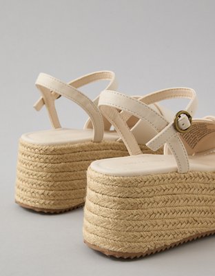 Женские сандалии American Eagle AE Vegan Leather Flatform Wedge Sandal — фото 3