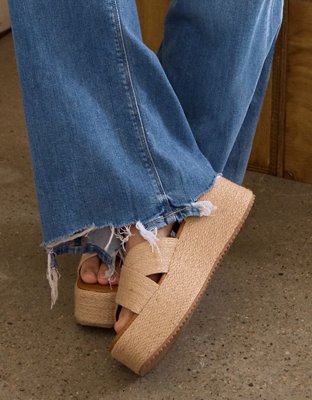 AE Jute Flatform Wedge Sandal