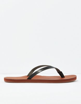 american eagle leather flip flops