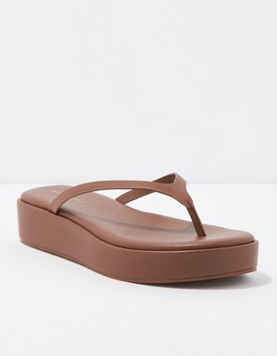 Platform on sale thong wedges