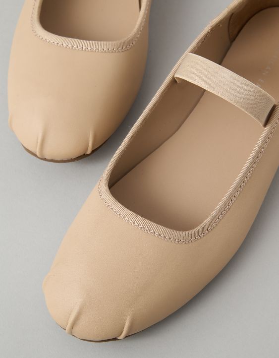 AE Vegan Leather Slip-On Ballet Flat