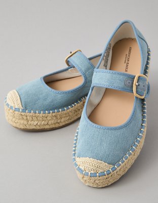 AE Denim Mary Jane Espadrille