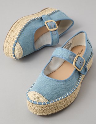 AE Denim Mary Jane Espadrille