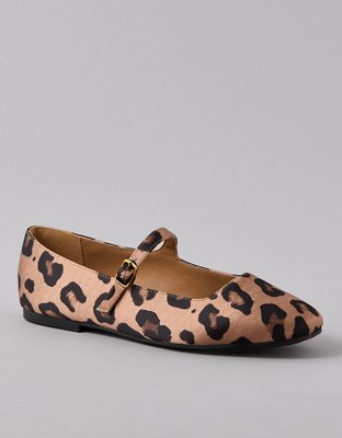 AE Leopard Mary Jane Flat