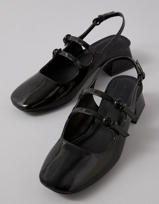 Женские сандалии American Eagle AE Vegan Patent Leather Mary Jane Sandals — фото 2