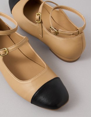 AE Double Strap Toe Cap Mary Jane