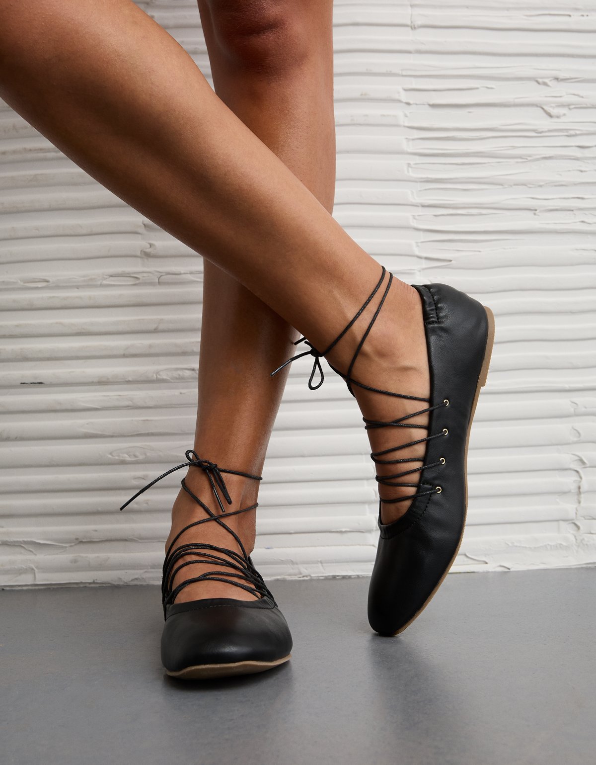 AE Lace-Up Ballet Flat - image 2