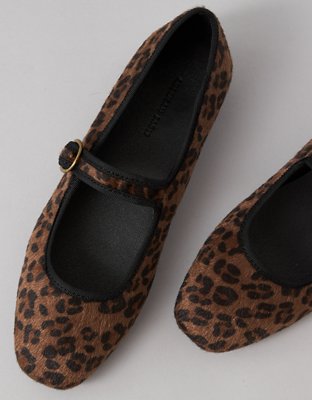 AE Calf Hair Mary Jane Flat