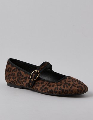 AE Calf Hair Mary Jane Flat