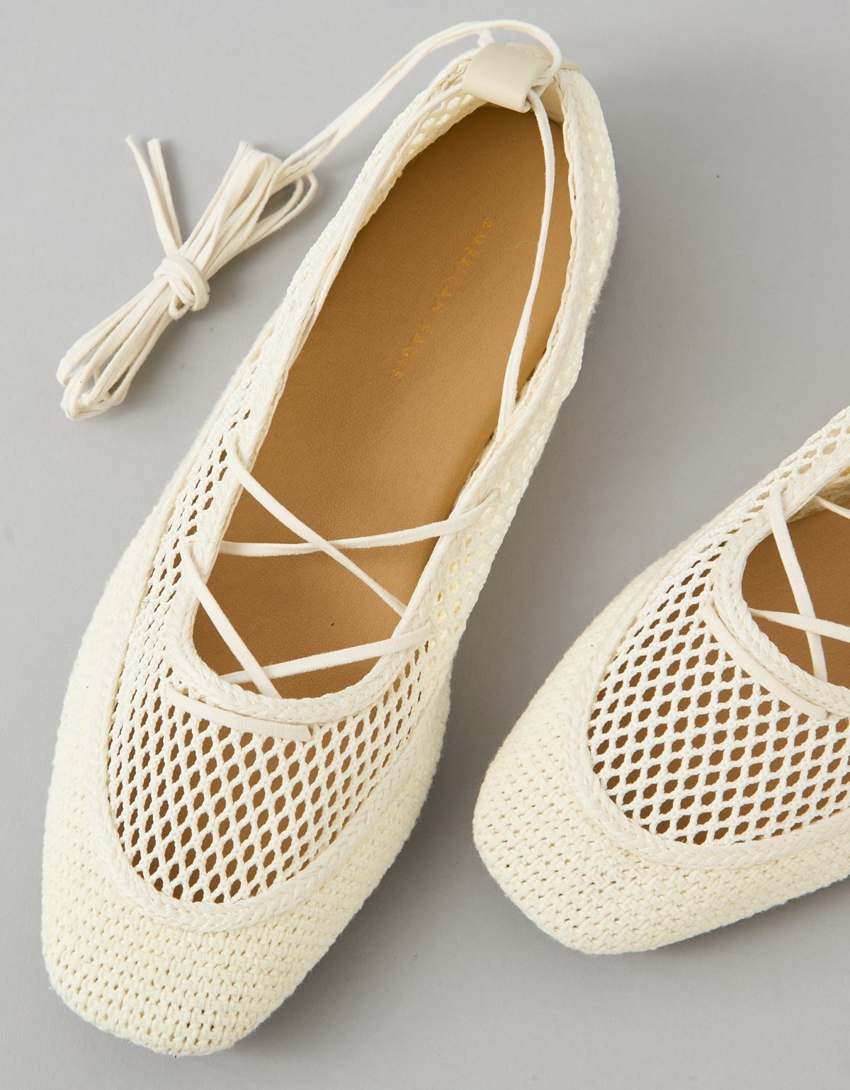 AE Mesh Lace-Up Ballet Flat - image 4