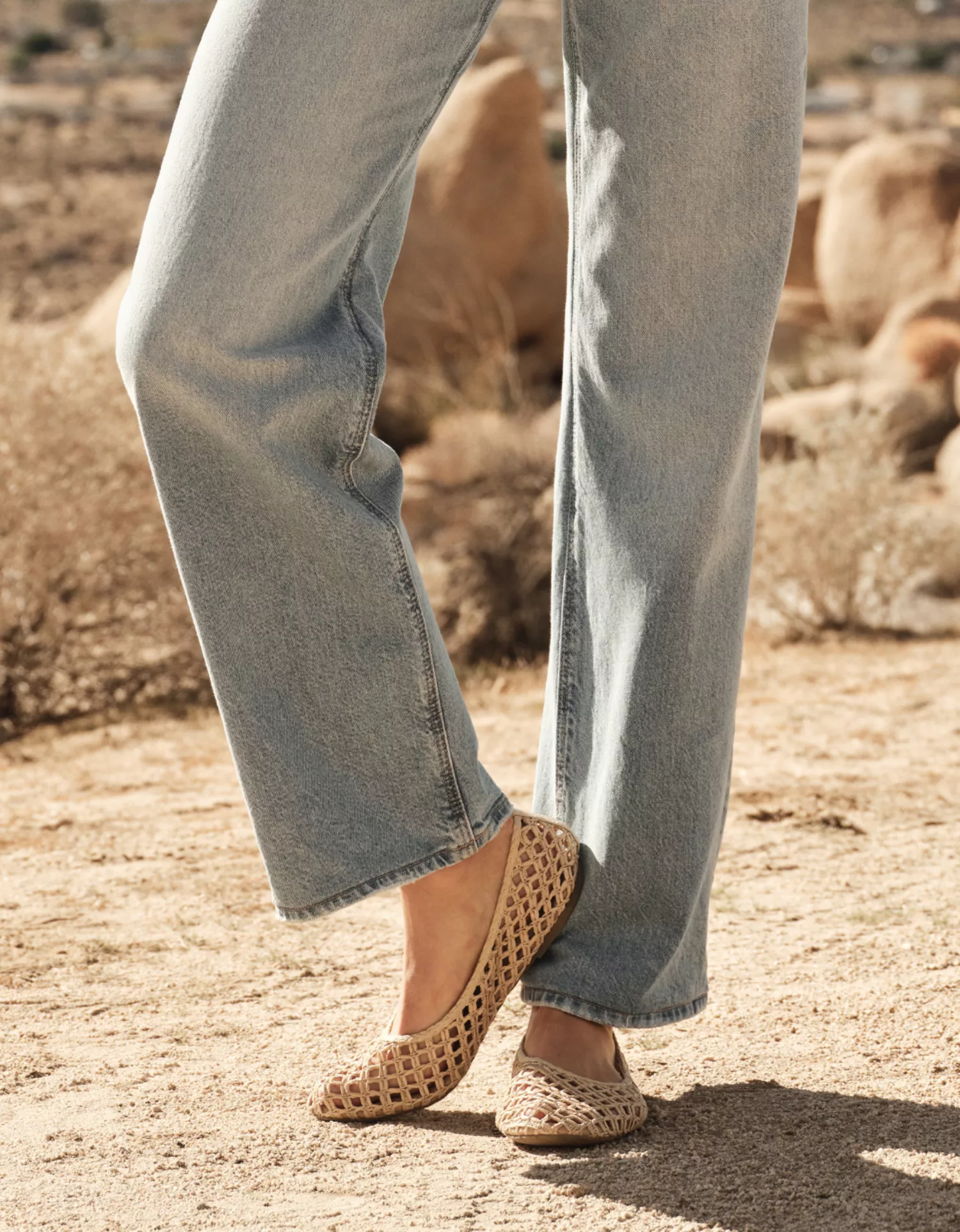 AE Raffia Ballet Flat