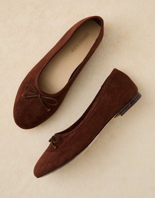 AE Ballet Flat Women's Dark Brown 7