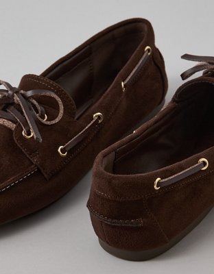 AE Faux Suede Boat Shoe
