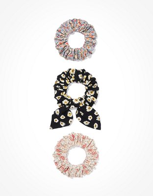 AEO Floral Mini Bow Scrunchies 3-Pack