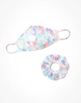 AE Tie-Dye Mask + Scrunchie