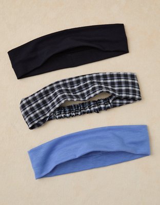 AE Plaid Soft Headband 3-Pack