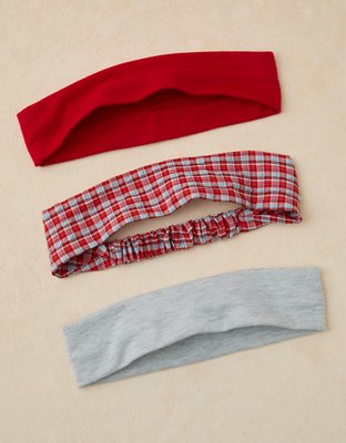AE Plaid Soft Headband 3-Pack