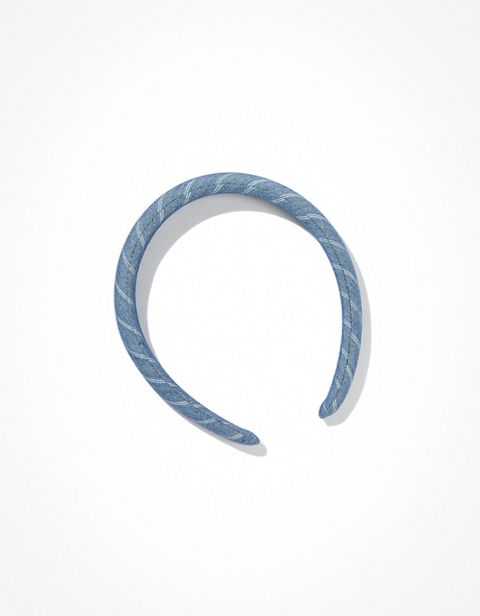 Женские аксессуары для волос American Eagle AEO Chambray Puffer Headband