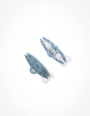 Женские джинсы American Eagle AEO Denim + Floral Claw Clip 2-Pack — фото 2
