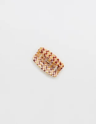 AEO Checkerboard Rectangle Claw Clip