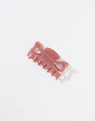AEO Pink Glitter Claw Clip