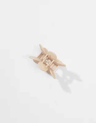 AEO Cream Resin Flower Claw Clip