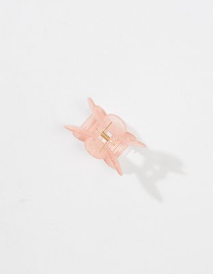 AEO Pink Resin Flower Claw Clip