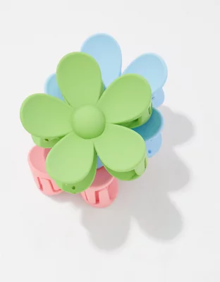 AEO Solid Color Flower Hair Clip