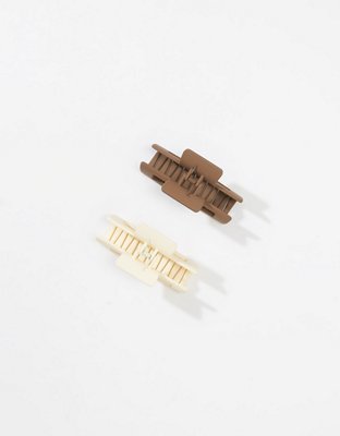 AE Matte Rectangle Claw Clip 2-Pack