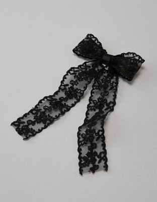 AE Drapey Satin Bow Clip