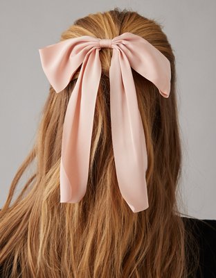 AE Drapey Satin Bow Clip