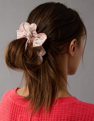 AE Floral Ruffled Scrunchie