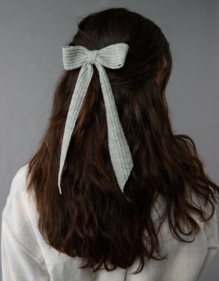 AEO Rib Knit Bow Clip