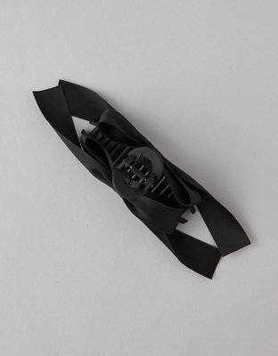 AE Black Bow Claw Clip