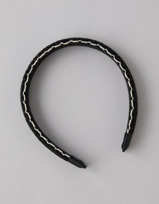 Женские аксессуары для волос American Eagle AEO Contrast-Trim Headband — фото 3
