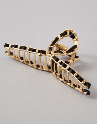 AE Ribbon Chain Hair Clip