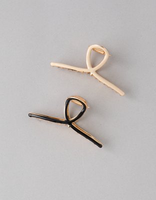 AEO Enamel Twist Claw Clips 2-Pack