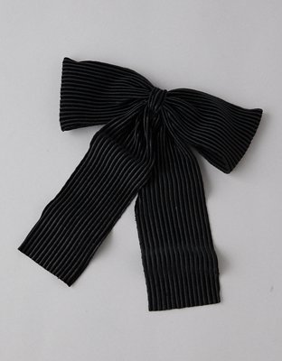 Velvet Bow Clip