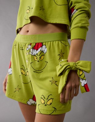Женские аксессуары для волос American Eagle AEO Grinch PJ Bow Scrunchie — фото 3
